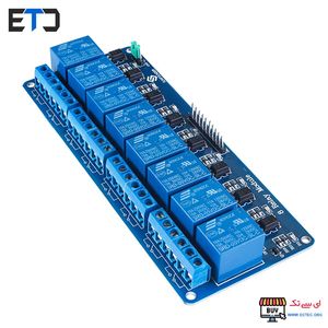 ماژول رله 5 ولت 8 کاناله با اپتوکوپلر RELAY MODULE