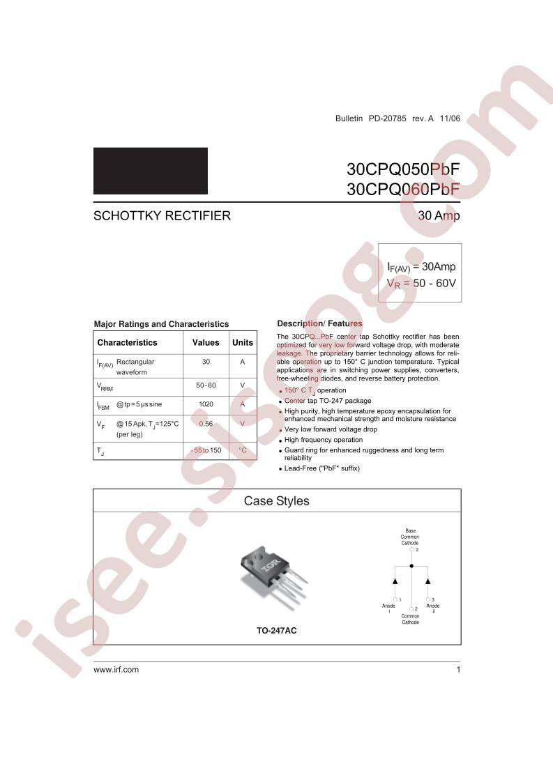30CPQ050PBF