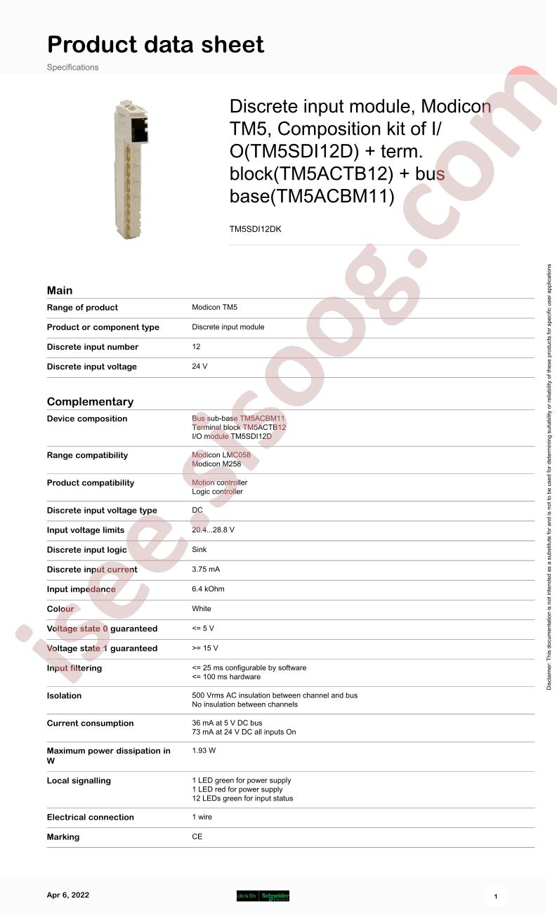 TM5SDI12DK