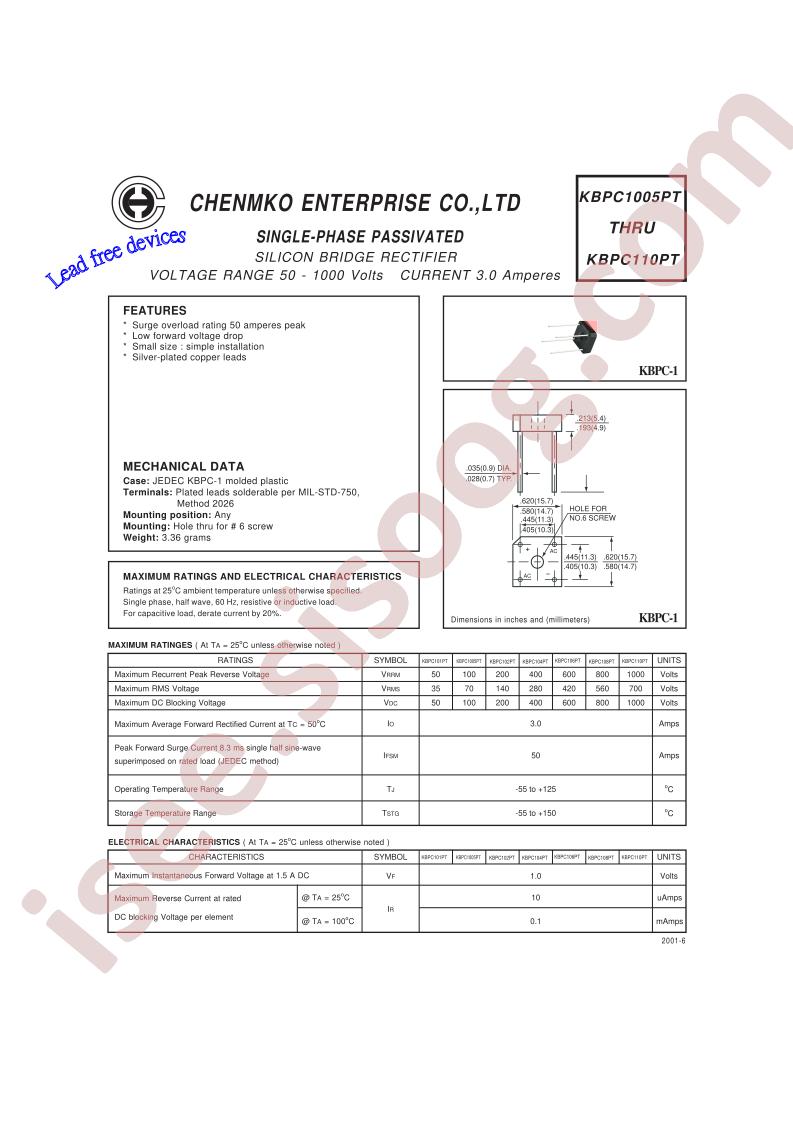 KBPC1005PT
