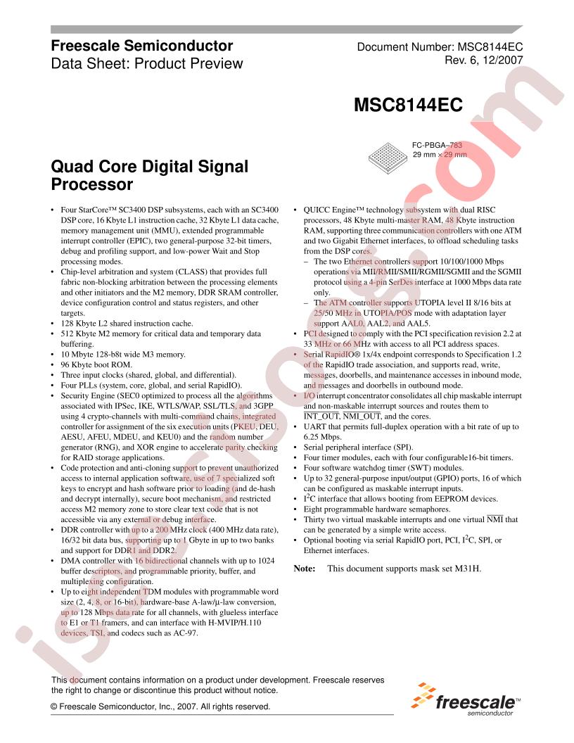 MSC8144EC