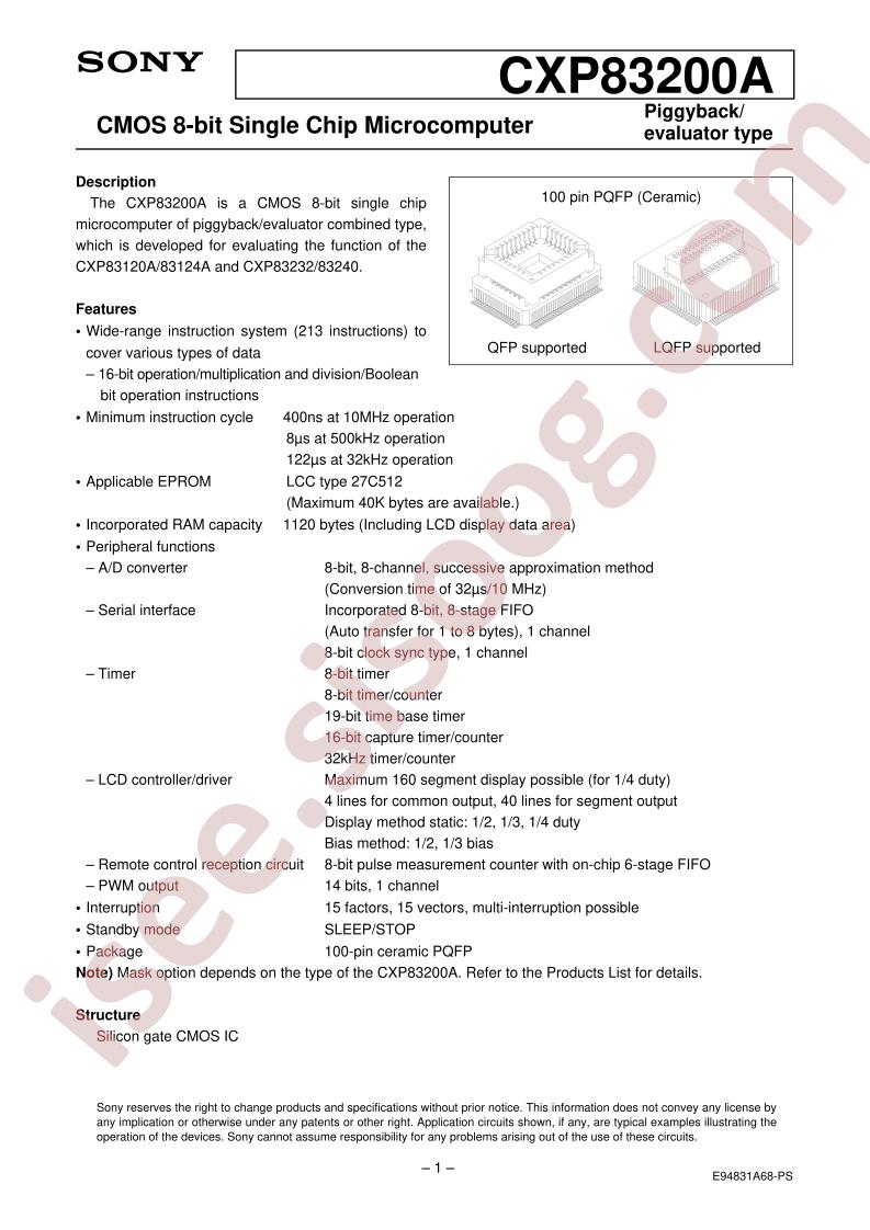 CXP83200A
