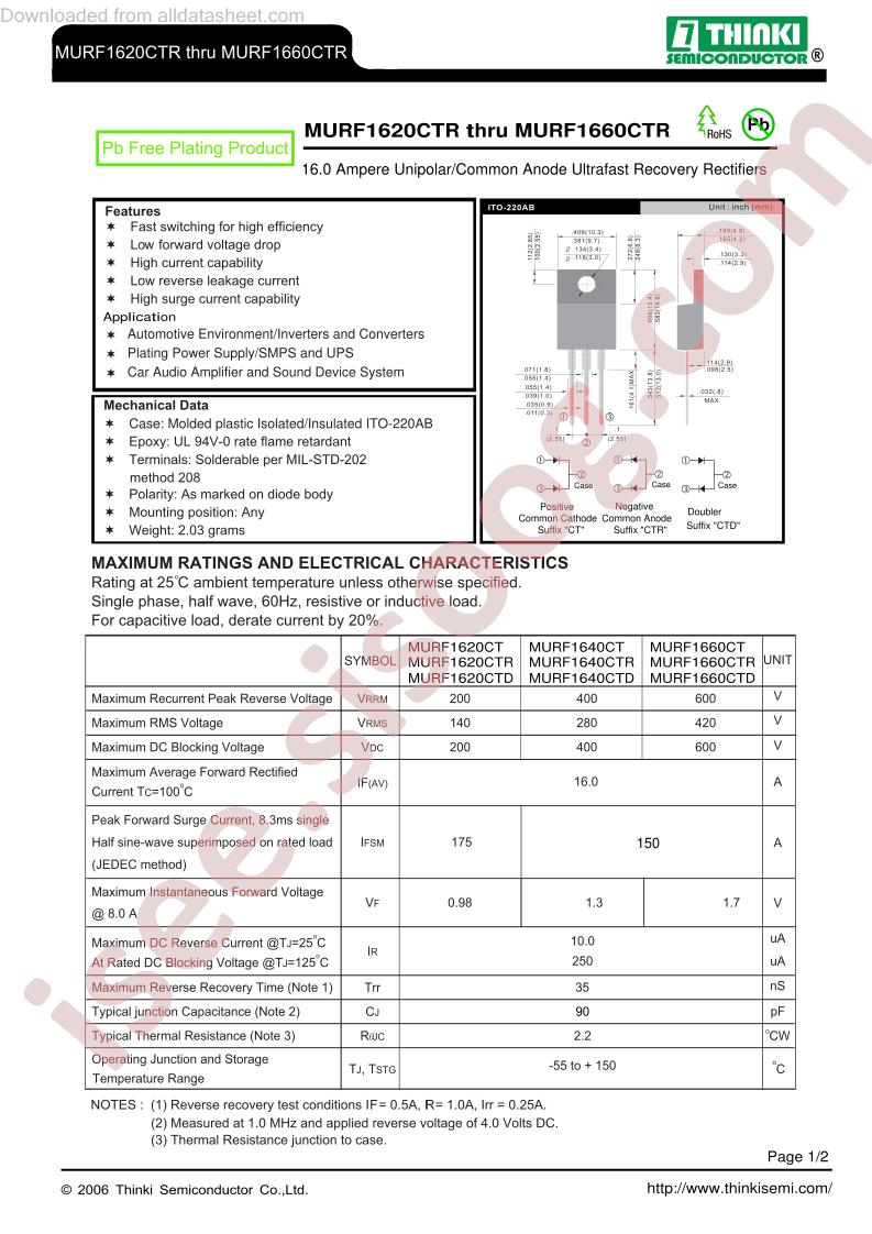 MURF1620CTR-CT