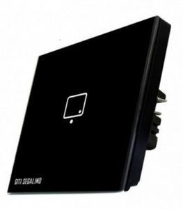 کلید لمسی 1 پل GSN مدل شینا رنگ مشکی