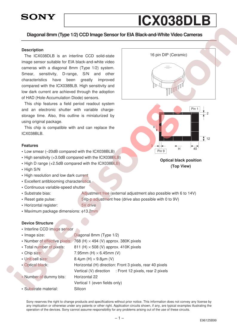 ICX038DLB