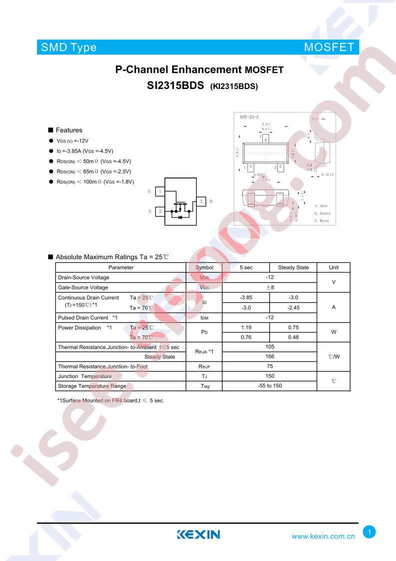 SI2315BDS-3