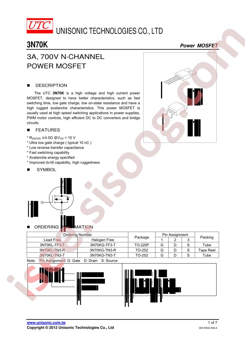 3N70KG-TN3-R