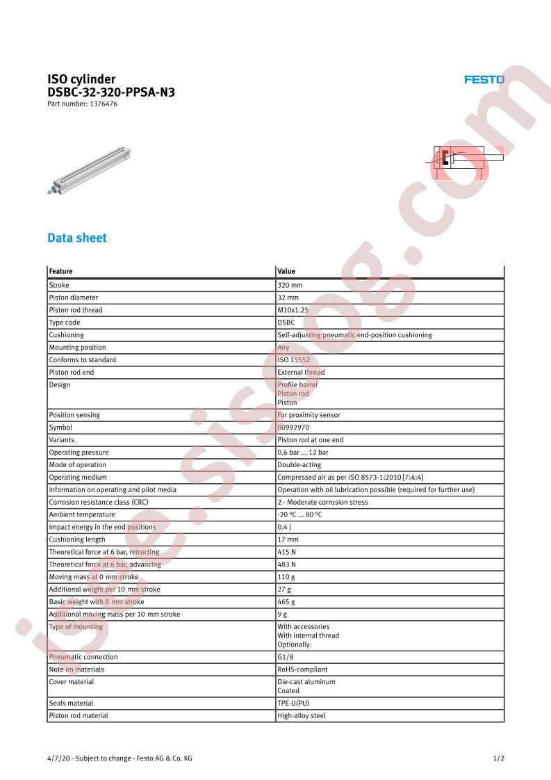 DSBC-32-320-PPSA-N3