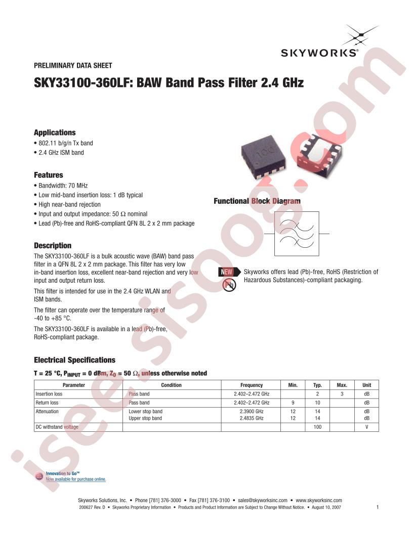 SKY33100-360LF