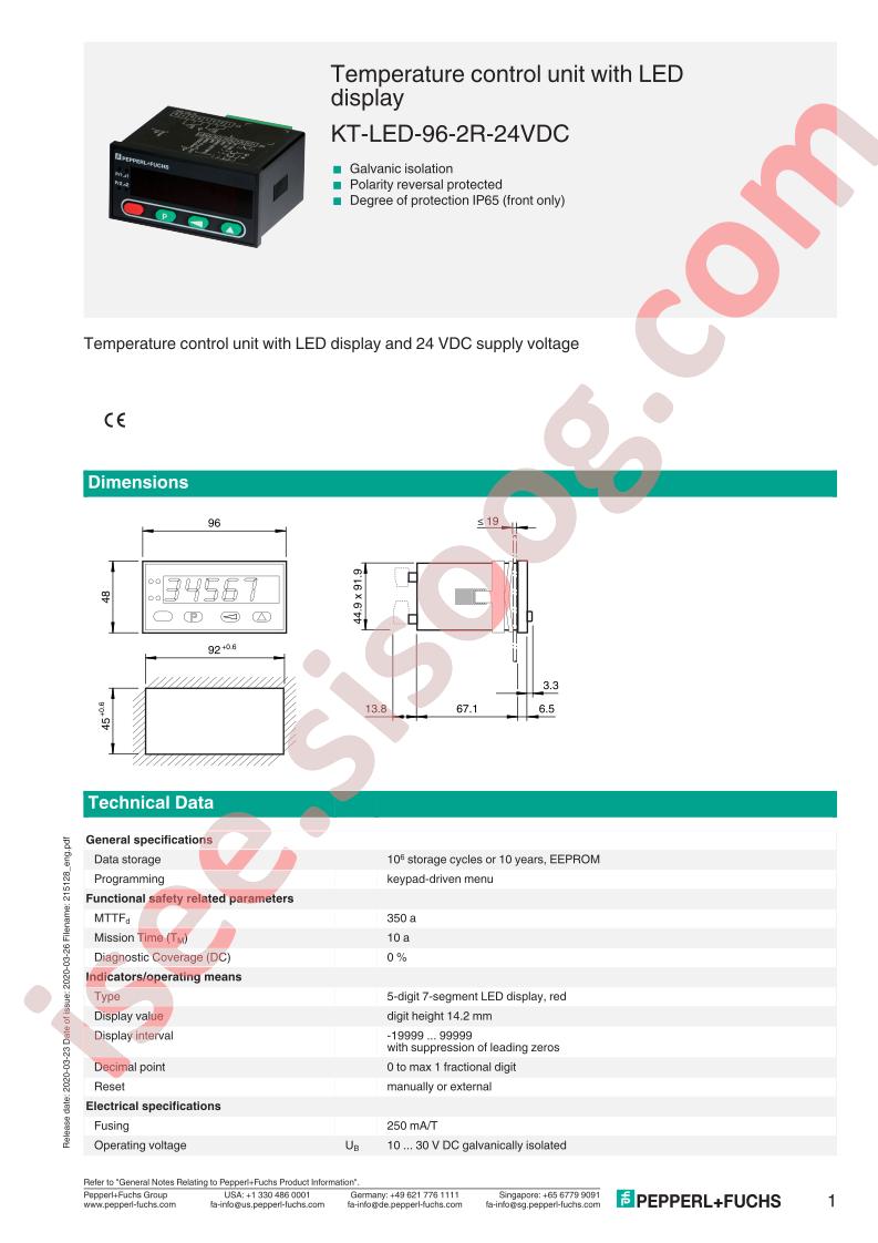 KT-LED-96-2R-24VDC