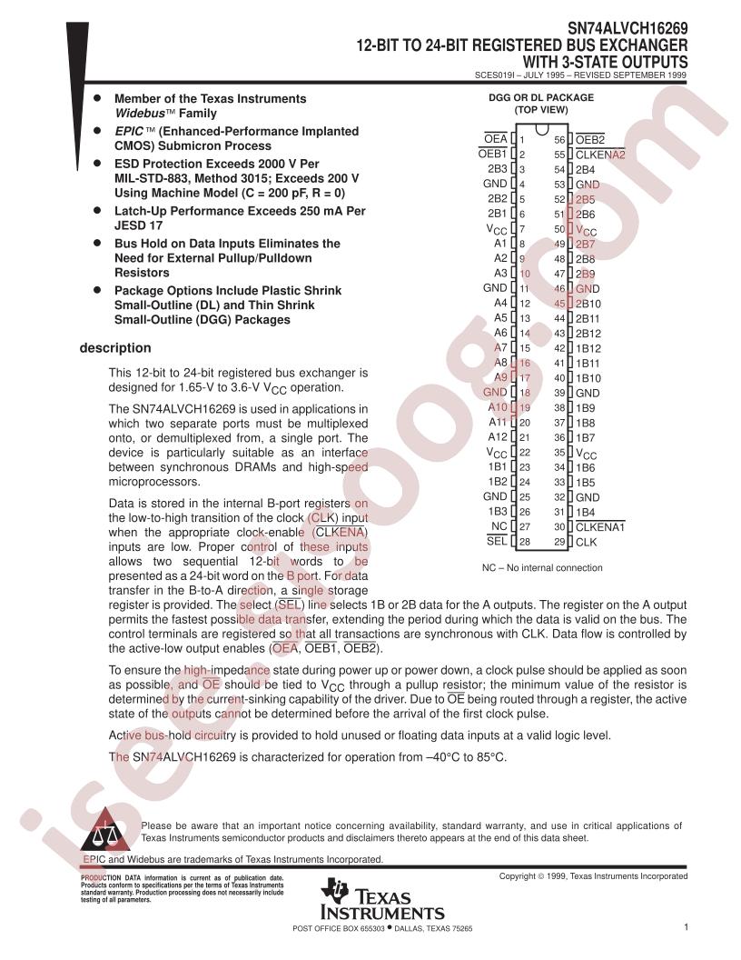 SN74ALVCH16269DL