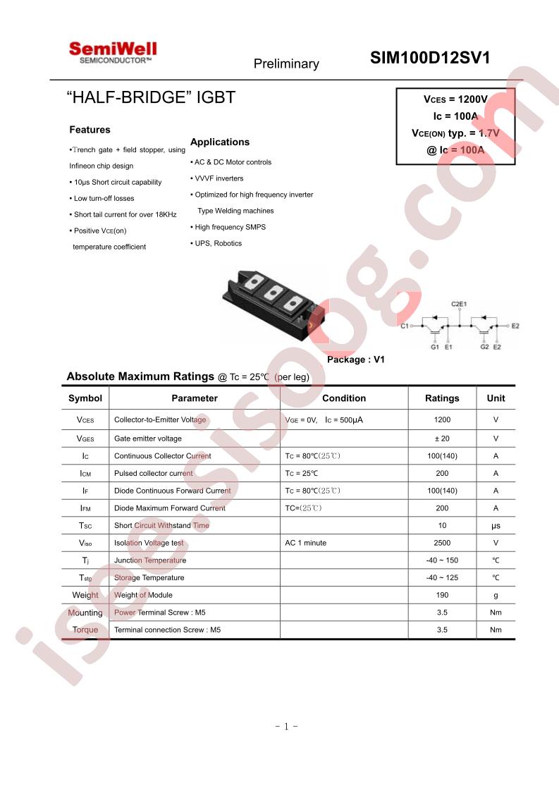 SIM100D12SV1