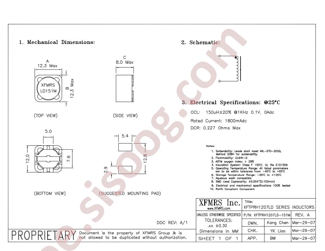 XFTPRH1207LD-151M