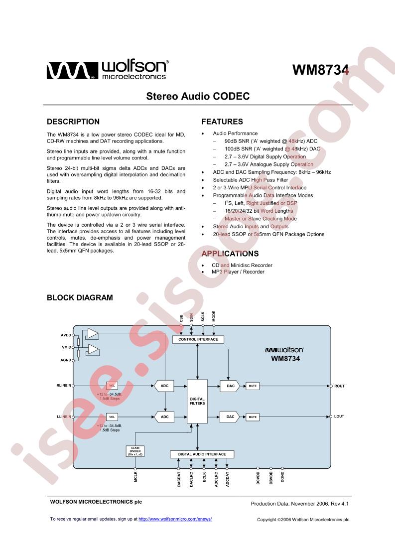 XWM8734EDS