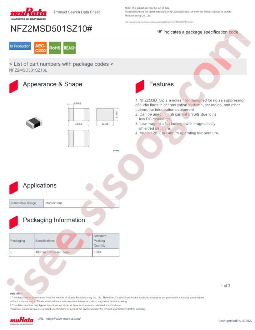 NFZ2MSD501SZ10