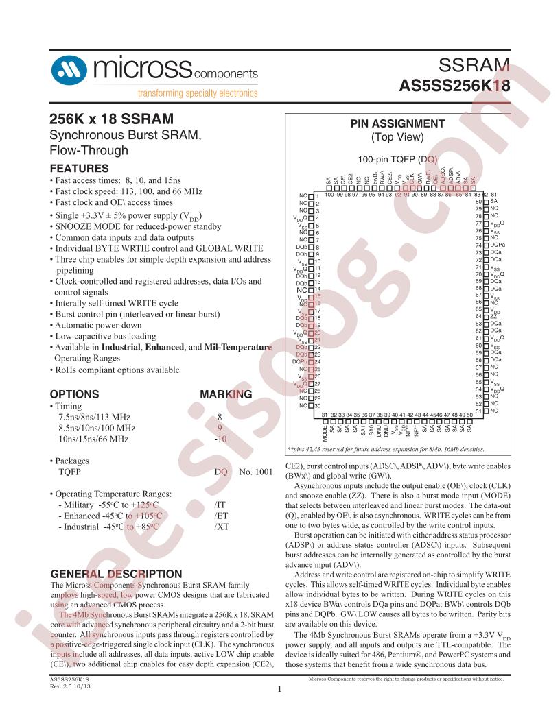 AS5SS256K18