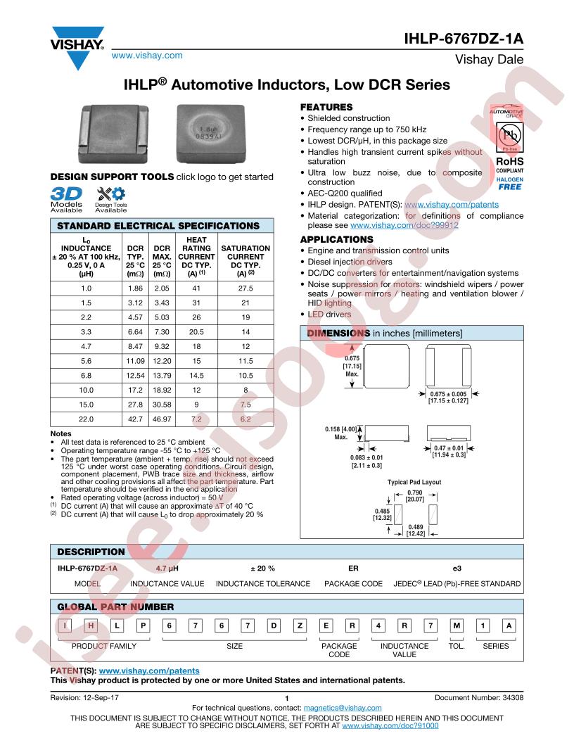 IHLP-6767DZ-1A