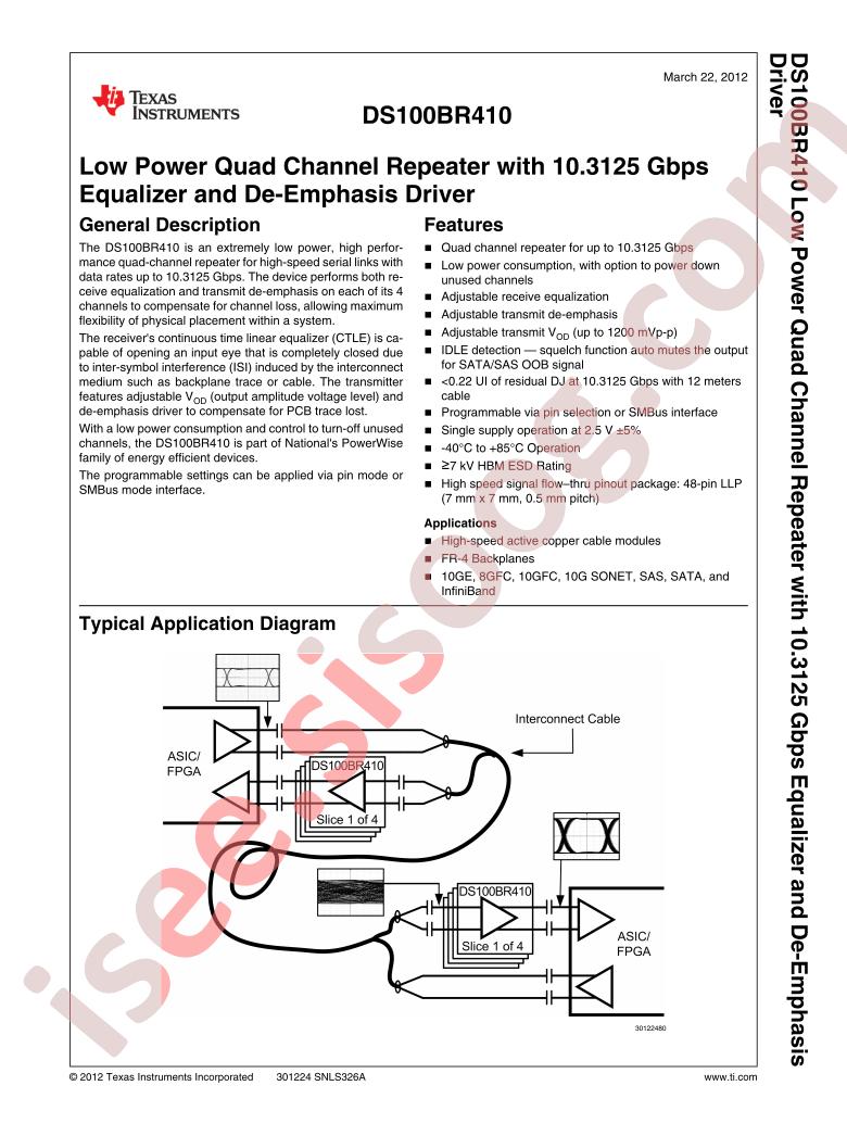 DS100BR410SQE