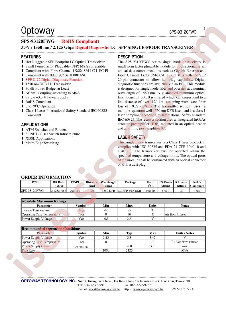 SPS-93120FWG