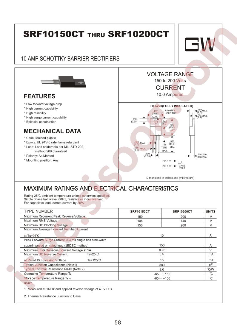 SRF10150CT