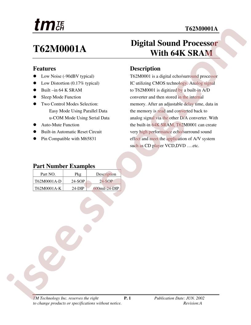 T62M0001A