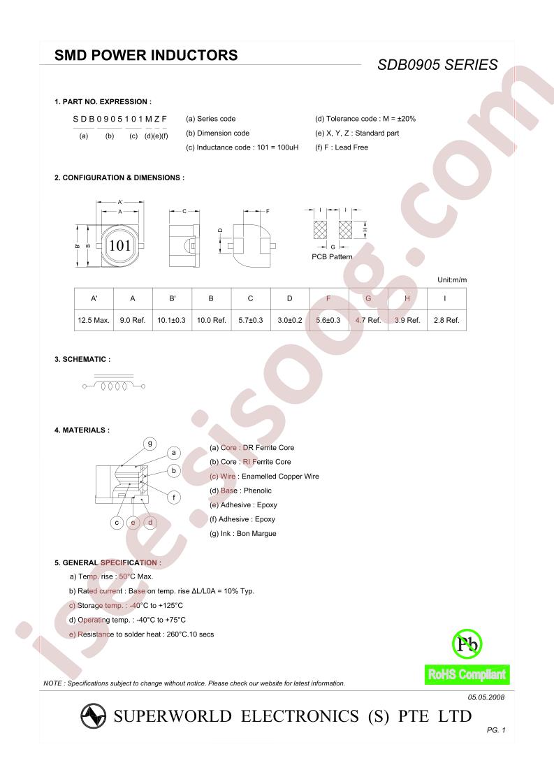 SDB0905121MZF