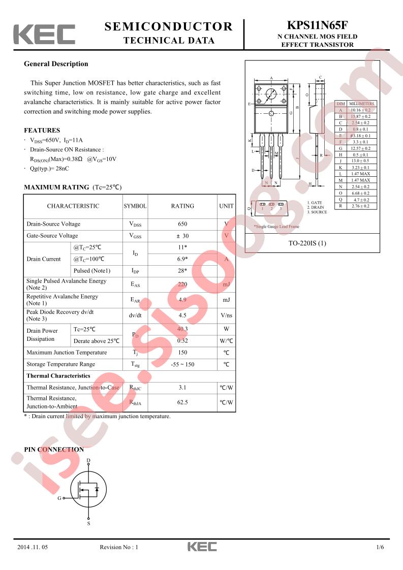 KPS11N65F