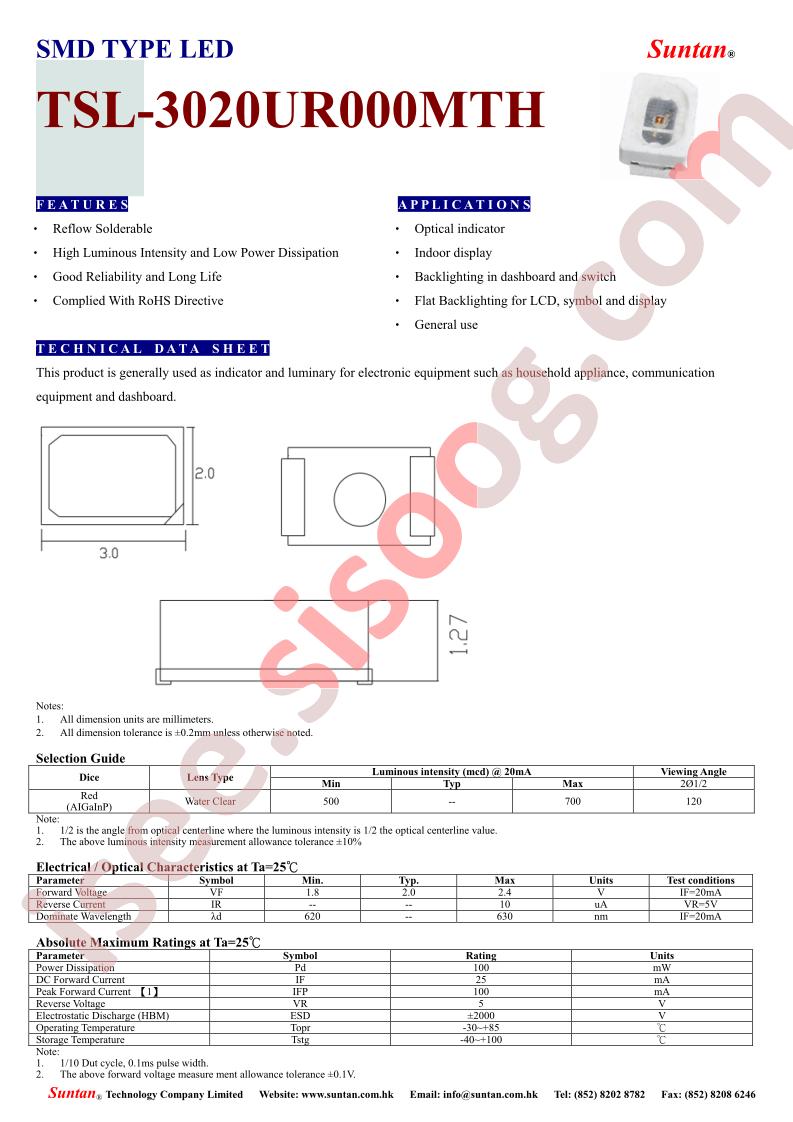 TSL-3020UR000MTH