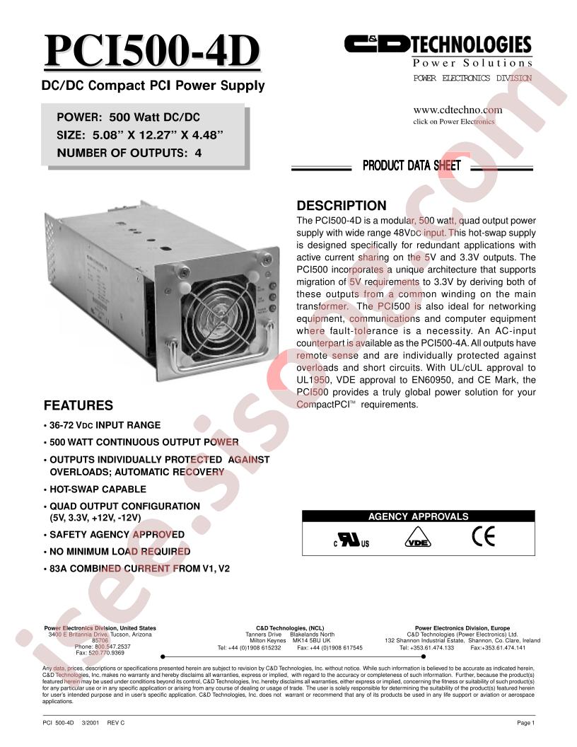 PCI500-4D