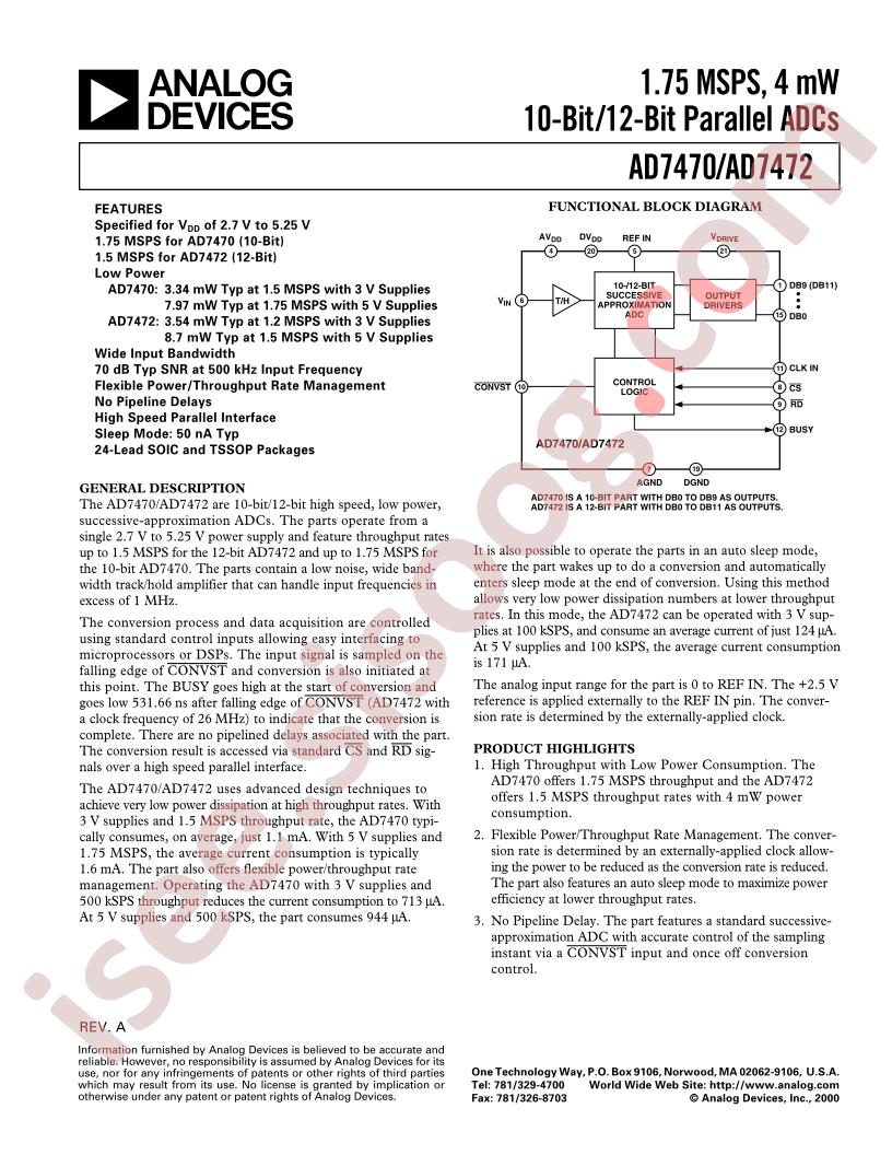AD7470ARU
