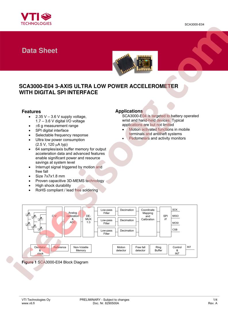 SCA3000-E04