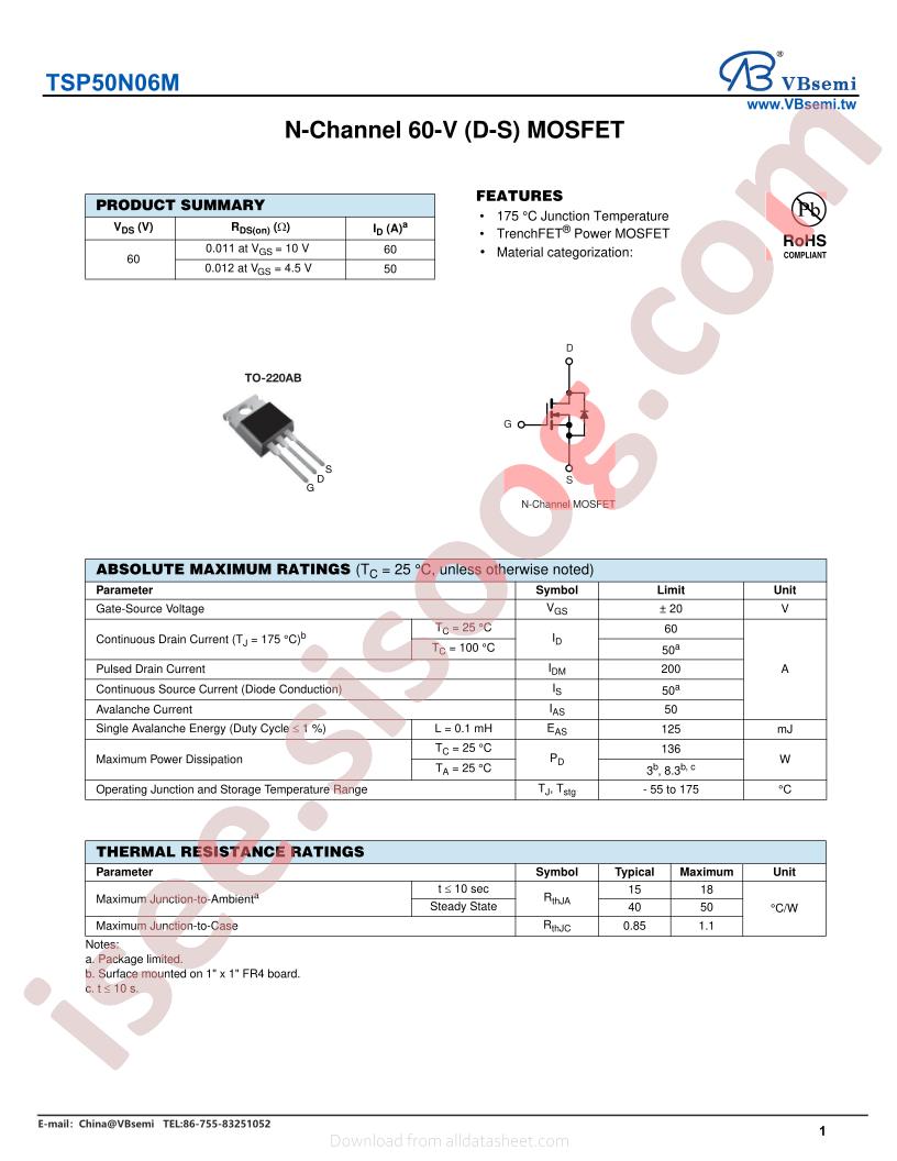 TSP50N06M