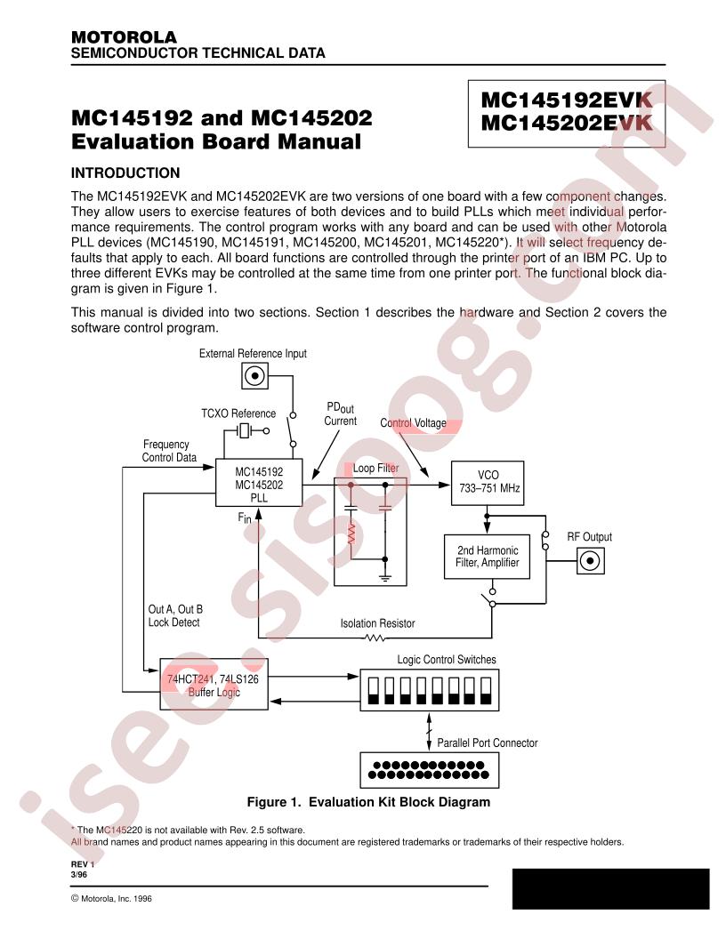 MC145192EVK