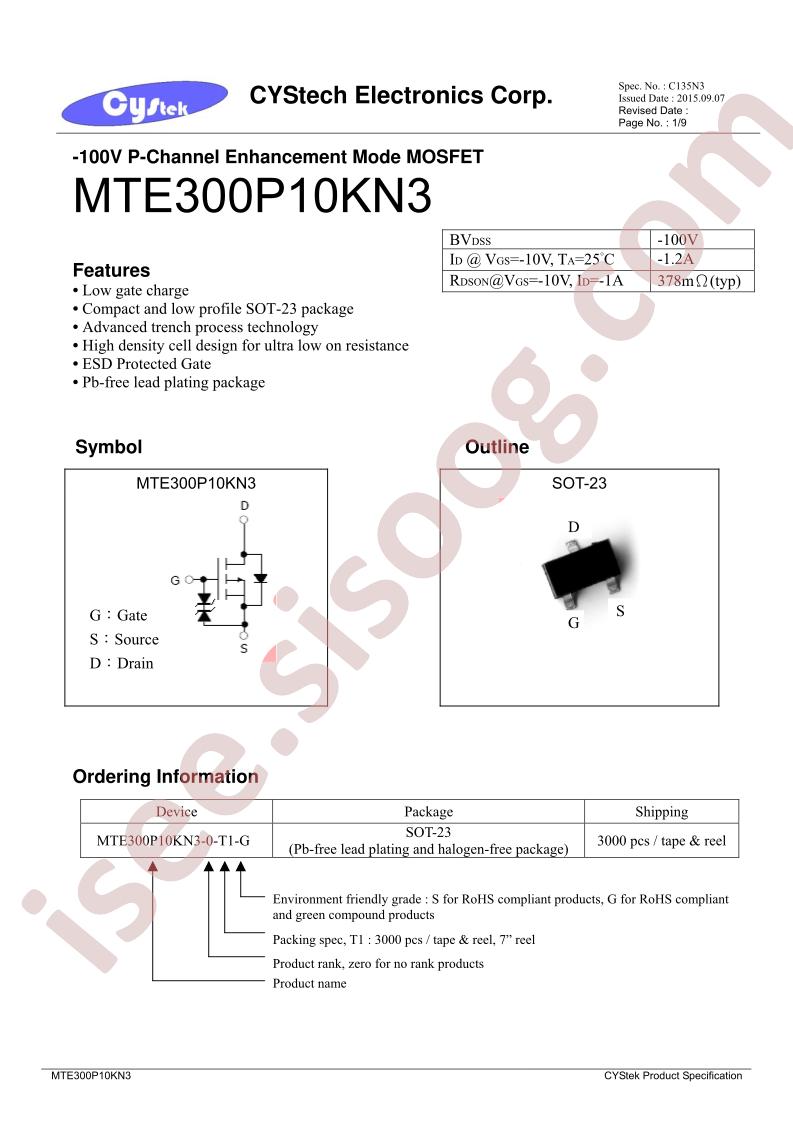 MTE300P10KN3