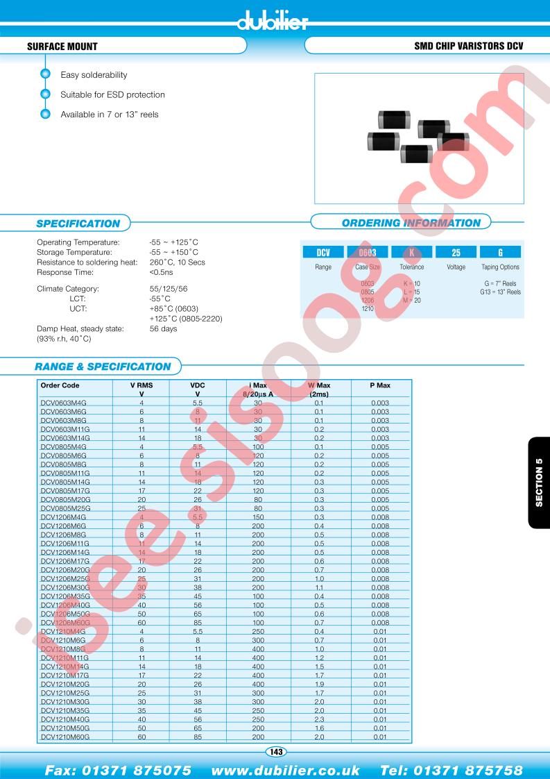 DCV0603K25G