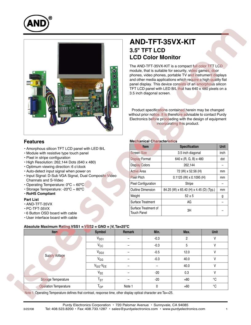 AND-TFT-35VX-KIT