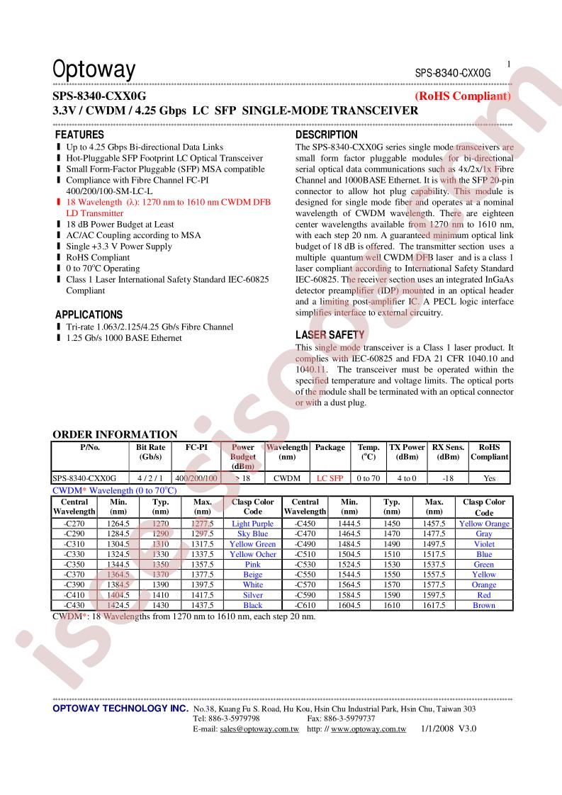 SPS-8340-CXX0G