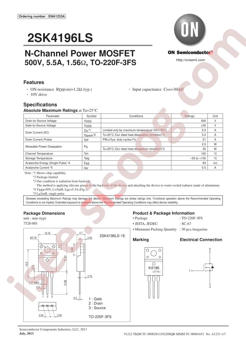 2SK4196LS-1E