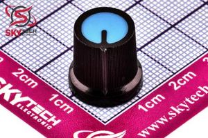 blue AG3 15X17mm handle 6MM potentiometer  سر ولوم آبی