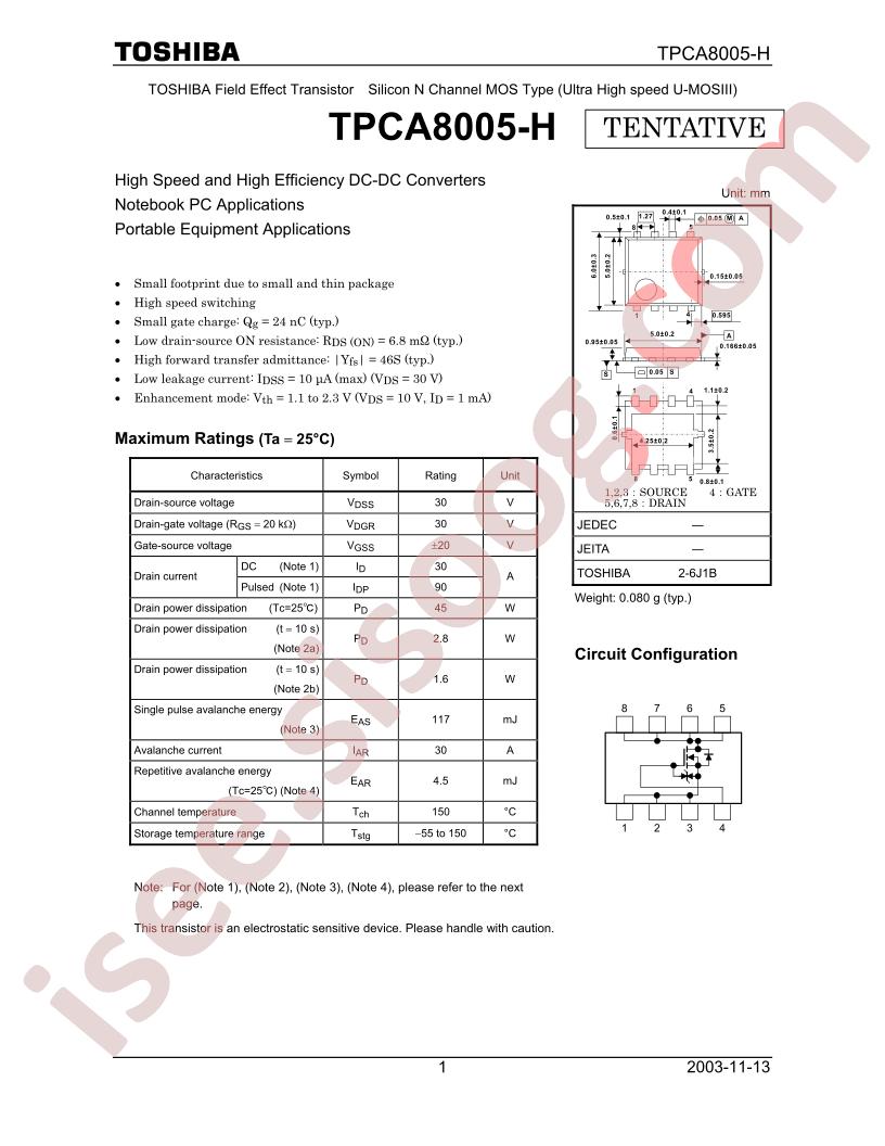 TPCA8005-H