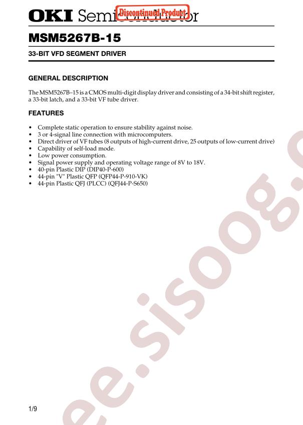 MSM5267B-15