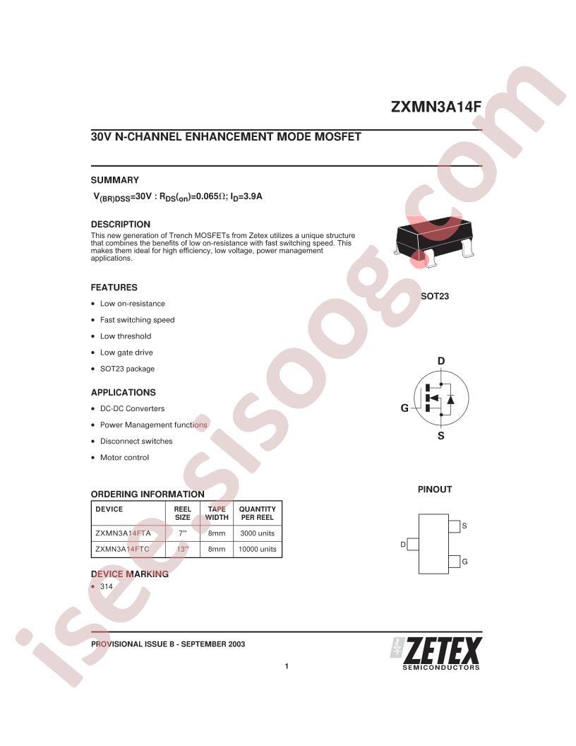 ZXMN3A14F
