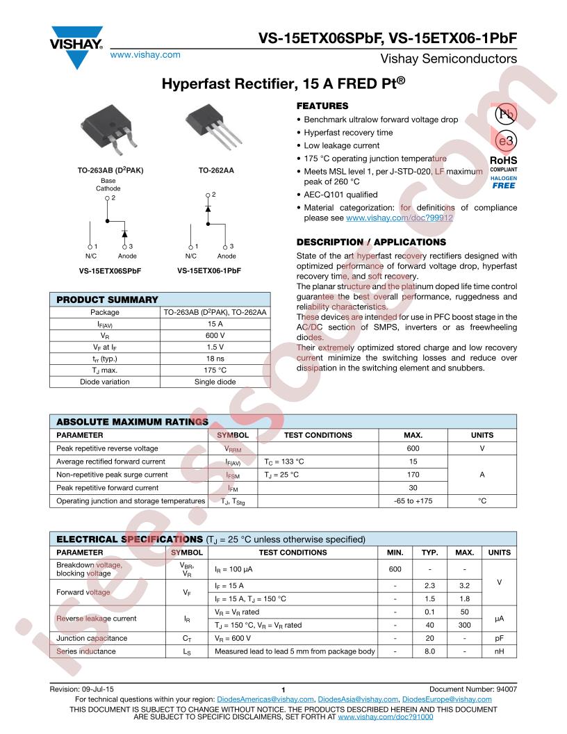 VS-15ETX06-1PBF