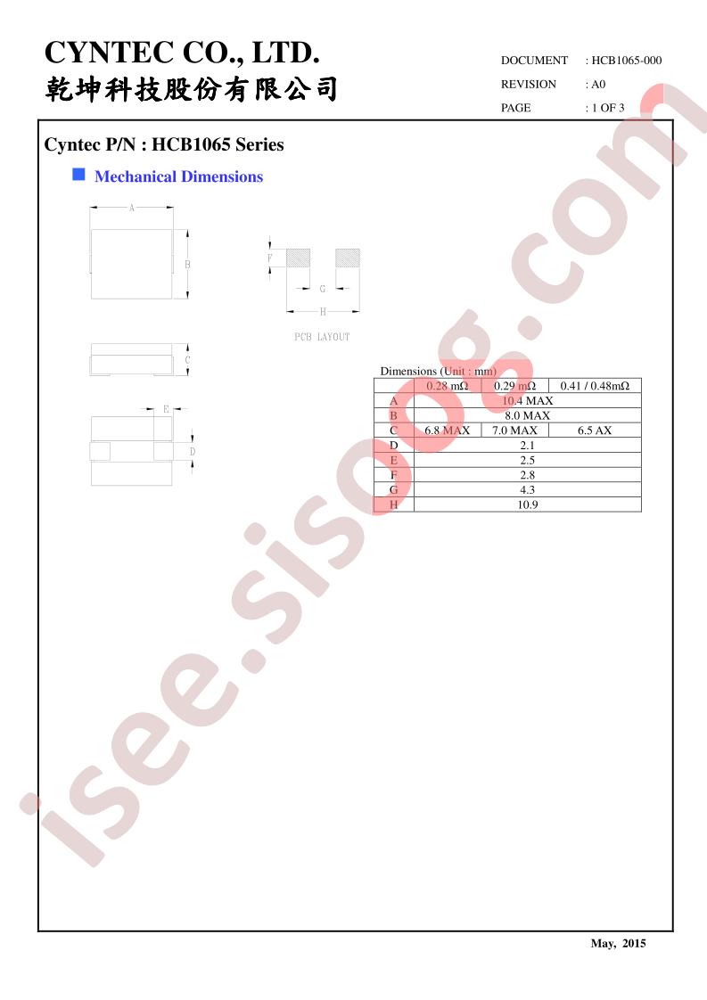 HCB1065-311L1