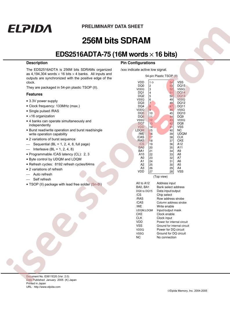 EDS2516ADTA-75