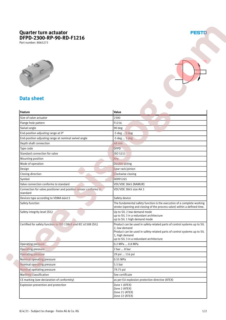 DFPD-2300-RP-90-RD-F1216