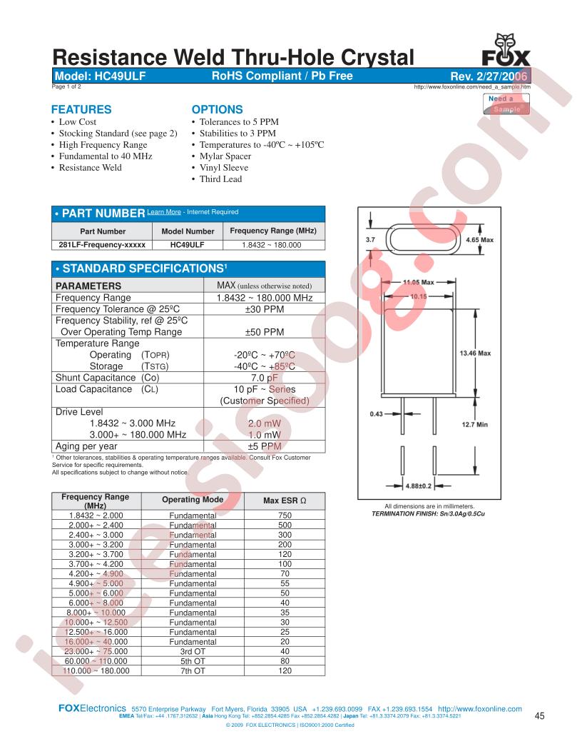 FOXLF115-20