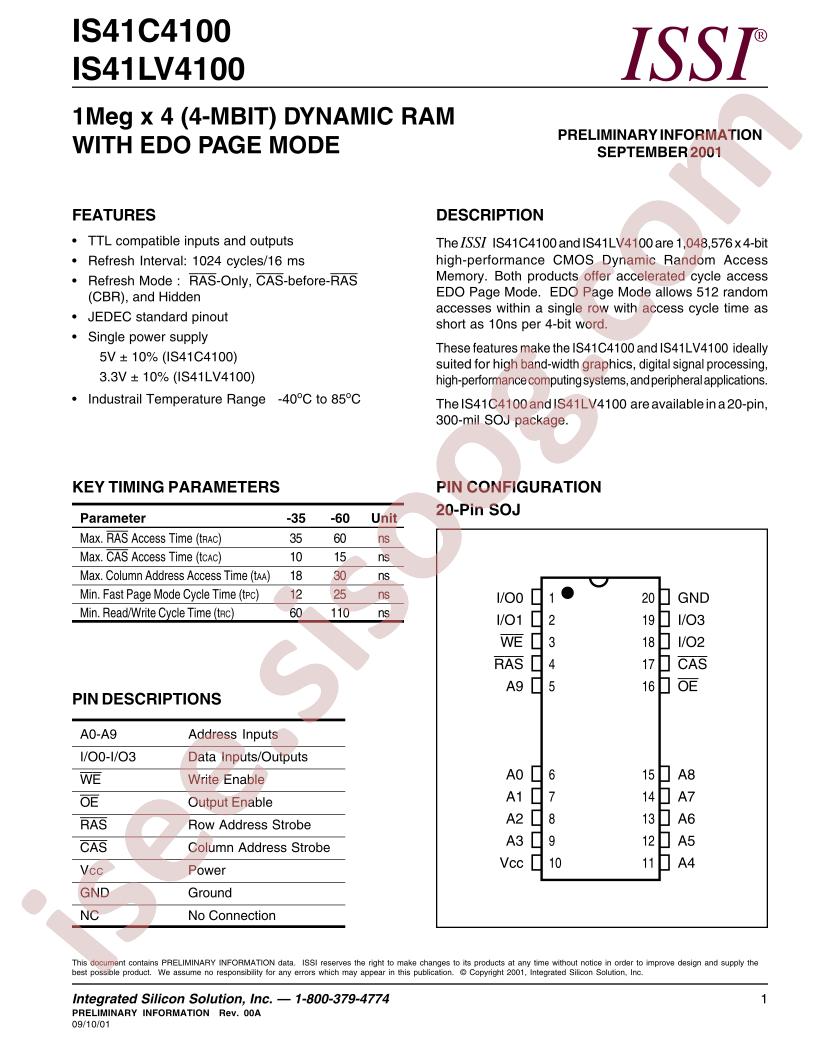 IS41C4100