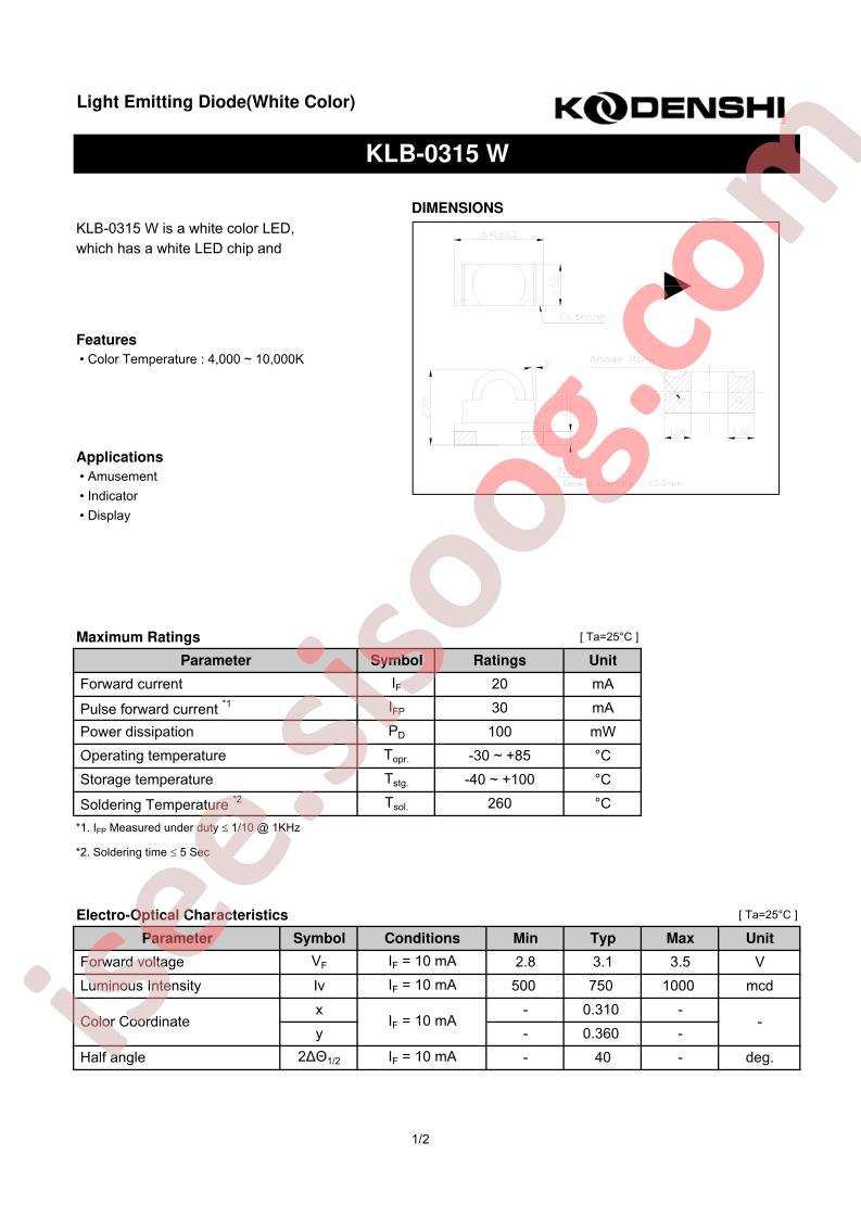 KLB-0315W