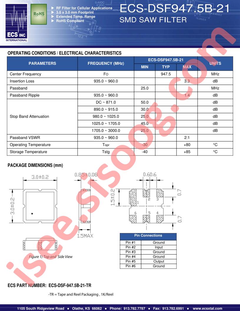 ECS-DSF-947.5B-21-TR